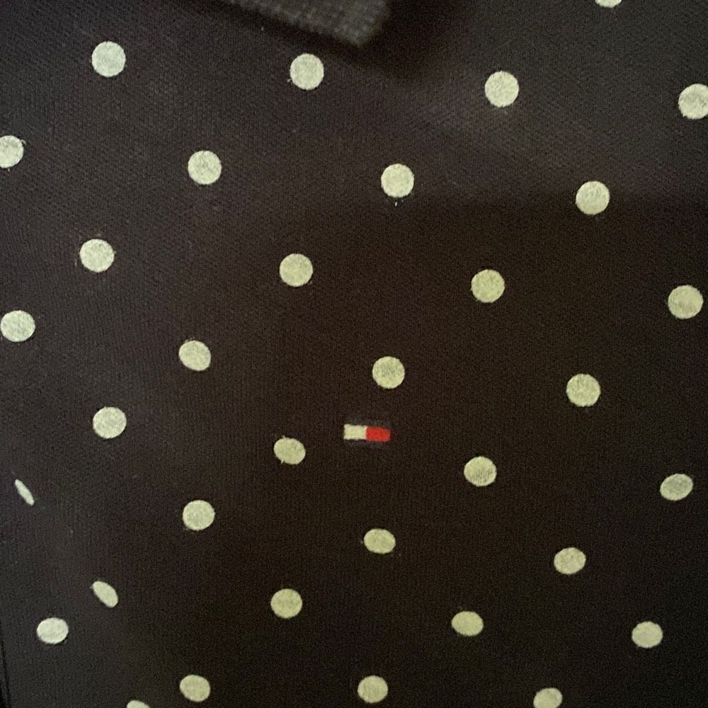 Tommy Hilfiger Women’s Navy with White Polka Dots Shirt Dress, Size M - Picture 3 of 7